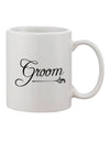 Elevate Your Sipping Experience with the Exquisite Groom Printed 11 oz Coffee Mug - TooLoud-11 OZ Coffee Mug-TooLoud-Davson Sales