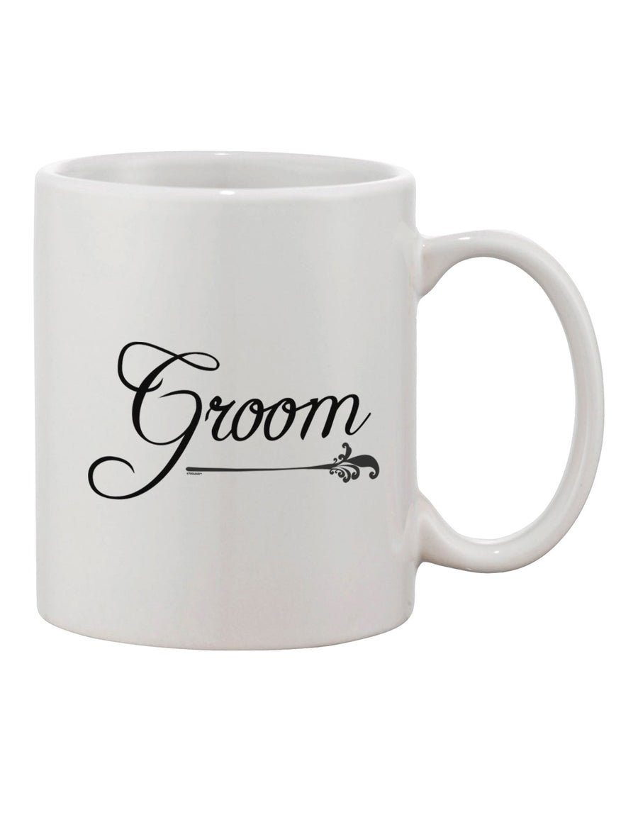 Elevate Your Sipping Experience with the Exquisite Groom Printed 11 oz Coffee Mug - TooLoud-11 OZ Coffee Mug-TooLoud-Davson Sales