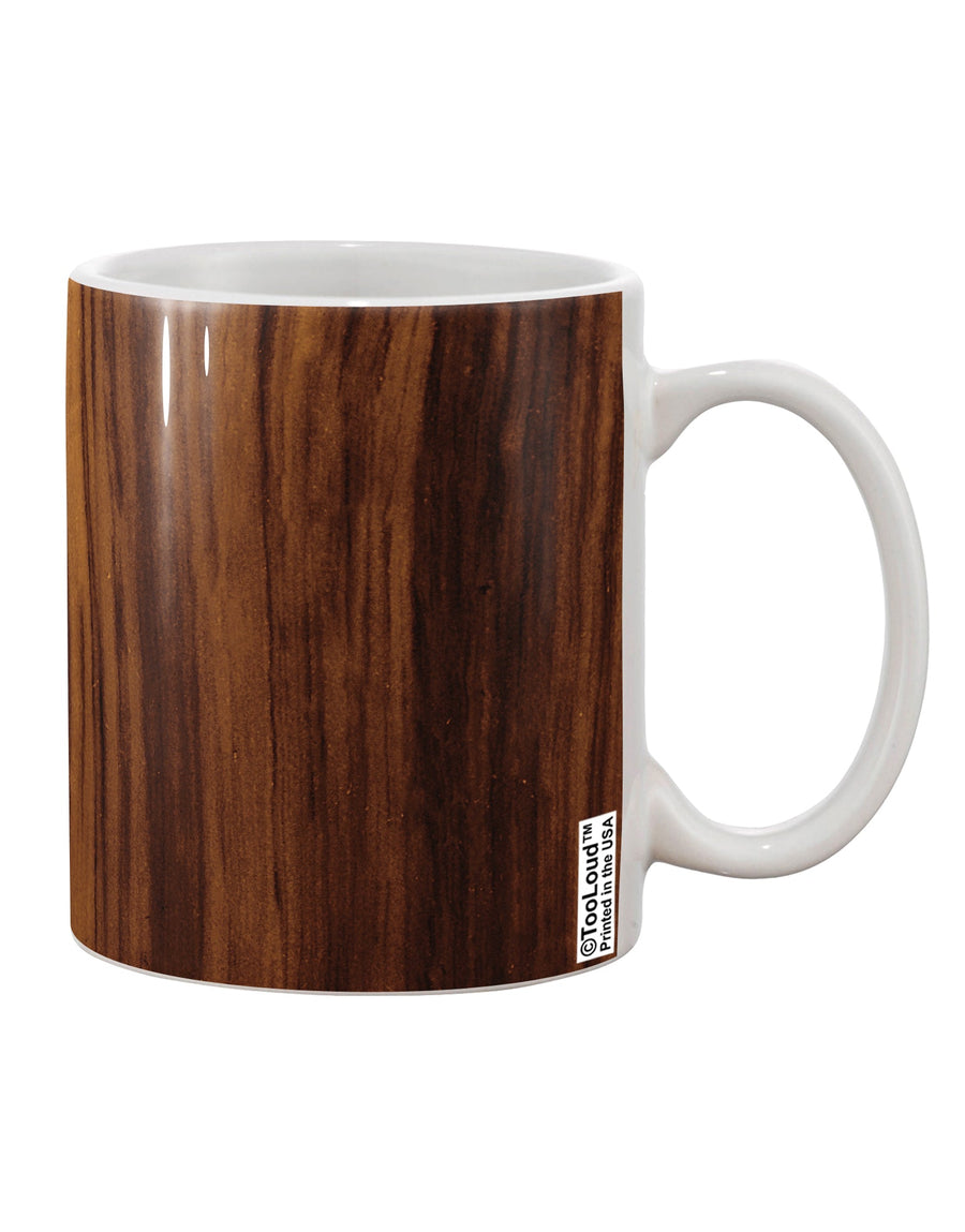 Elevate Your Sipping Experience with the Exquisite Medium Wood Look Printed 11 oz Coffee Mug All Over Print - TooLoud-11 OZ Coffee Mug-TooLoud-White-Davson Sales