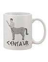 Elevate Your Sipping Experience with the Greek Mythology Centaur Design - Grayscale - Text Printed 11 oz Coffee Mug by TooLoud - TooLoud-11 OZ Coffee Mug-TooLoud-White-Davson Sales