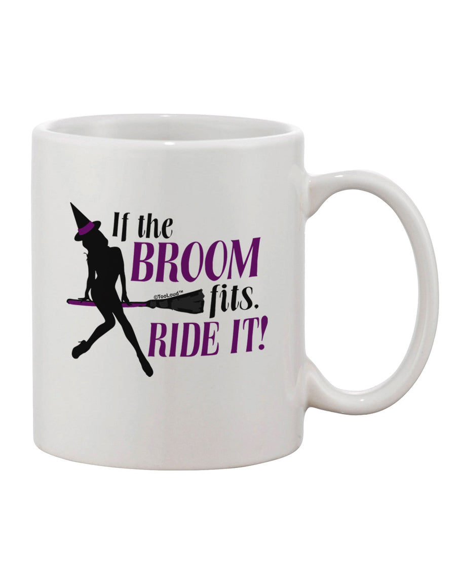 Elevate Your Sipping Experience with the Ride It Purple Printed 11 oz Coffee Mug - TooLoud-11 OZ Coffee Mug-TooLoud-White-Davson Sales