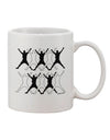 Elevate Your Sipping Experience with the Ten Lords A Leaping Text Printed 11 oz Coffee Mug - TooLoud-11 OZ Coffee Mug-TooLoud-White-Davson Sales