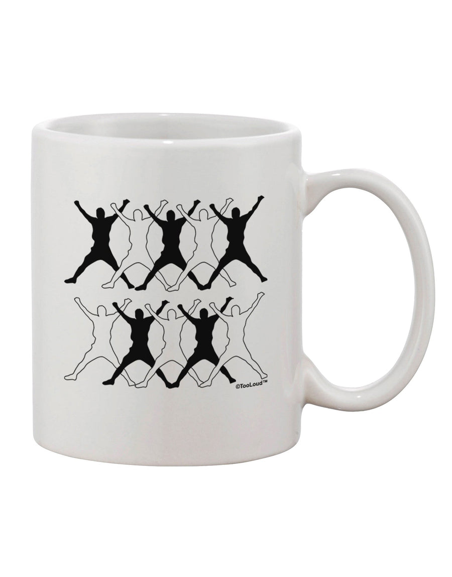 Elevate Your Sipping Experience with the Ten Lords A Leaping Text Printed 11 oz Coffee Mug - TooLoud-11 OZ Coffee Mug-TooLoud-White-Davson Sales