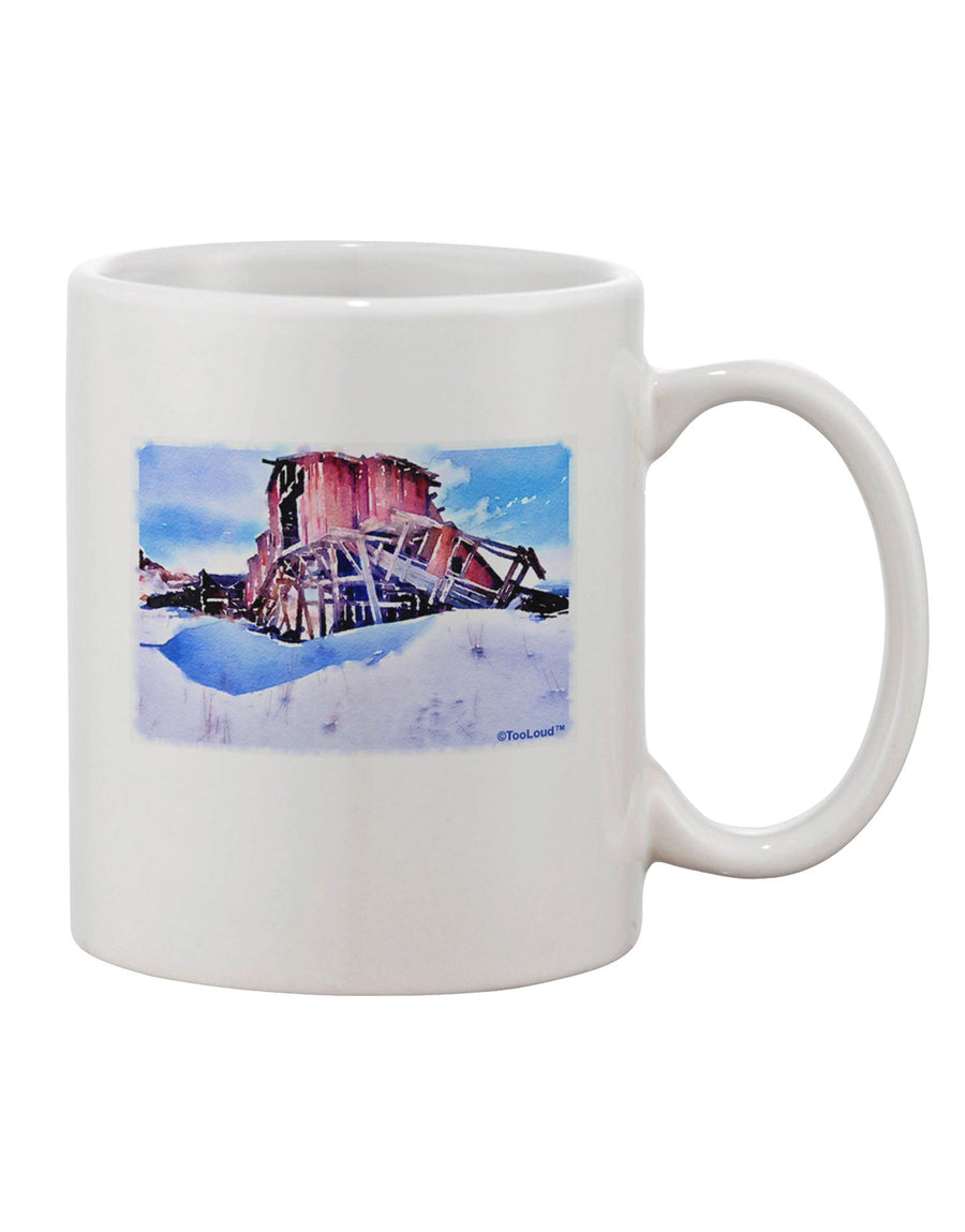 Elevate Your Sipping Experience with the Victor Mines Colorado Watercolor Printed 11 oz Coffee Mug - TooLoud-11 OZ Coffee Mug-TooLoud-White-Davson Sales