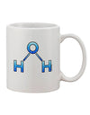 Elevate Your Sipping Experience with the Water Molecule Printed 11 oz Coffee Mug - TooLoud-11 OZ Coffee Mug-TooLoud-White-Davson Sales