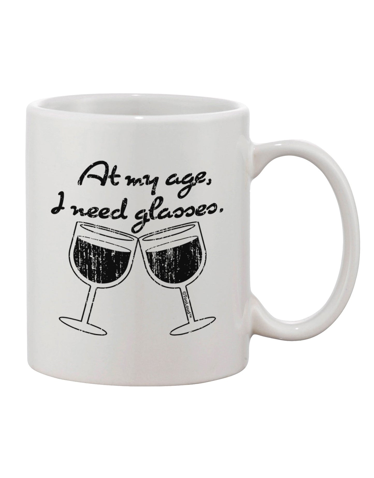 Elevate Your Sipping Experience with the Wine Distressed Printed 11 oz Coffee Mug - TooLoud-11 OZ Coffee Mug-TooLoud-White-Davson Sales