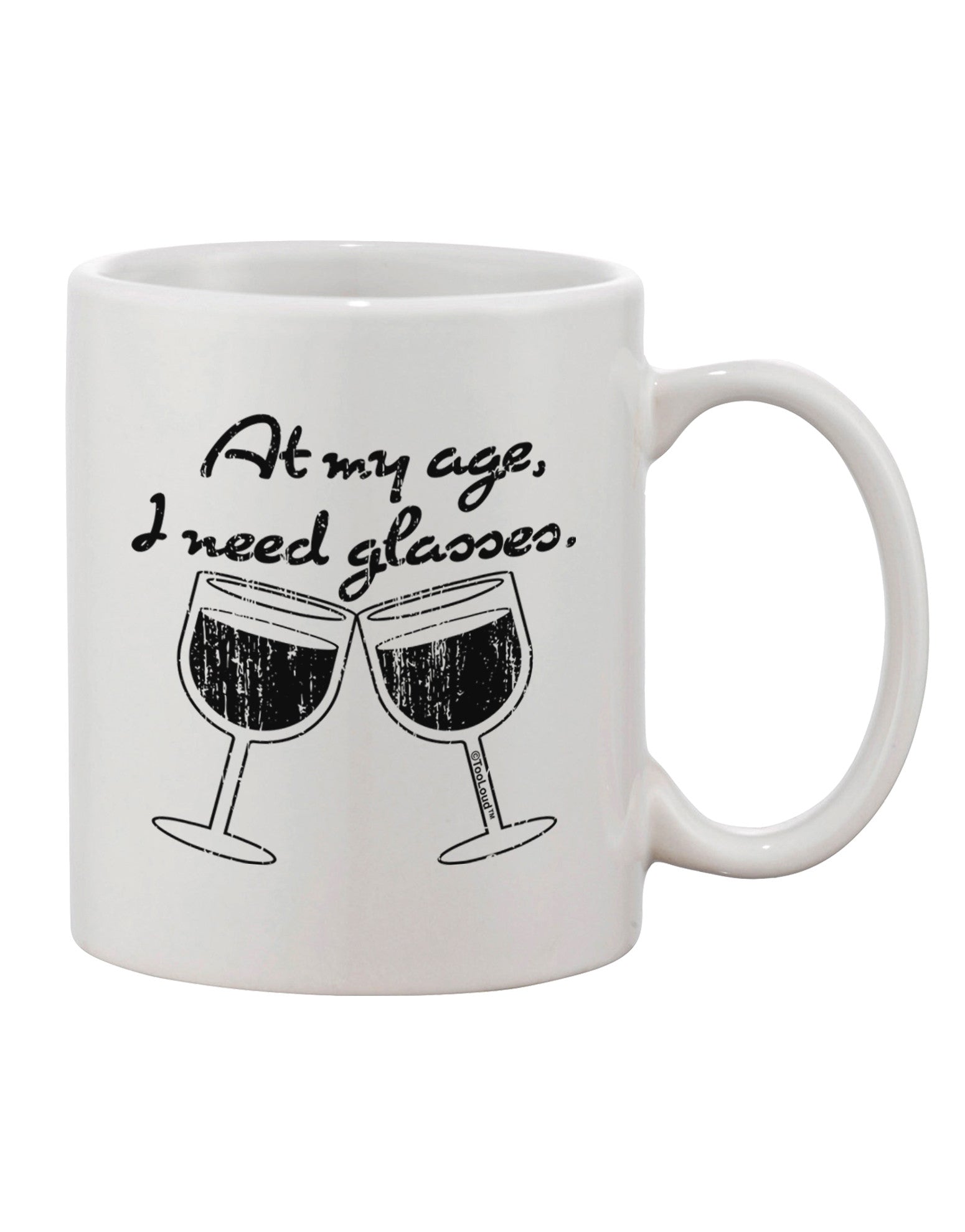 Elevate Your Sipping Experience with the Wine Distressed Printed 11 oz Coffee Mug - TooLoud-11 OZ Coffee Mug-TooLoud-White-Davson Sales