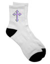 Elevate Your Style with Easter Color Cross Adult Short Socks - TooLoud-Socks-TooLoud-White-Ladies-4-6-Davson Sales