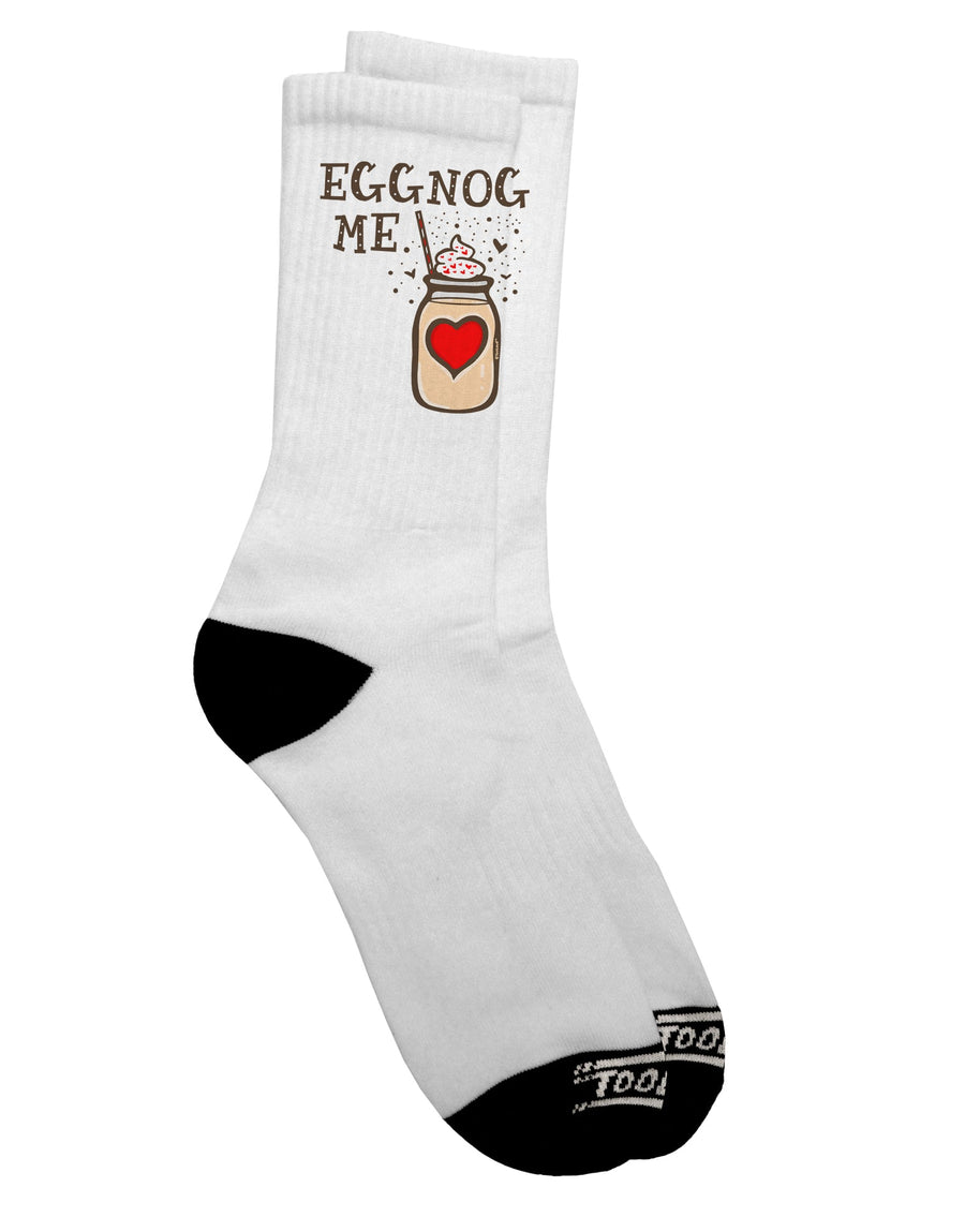 Elevate Your Style with Eggnog Me Dark Adult Socks - TooLoud-Socks-TooLoud-Short-Ladies-4-6-Davson Sales