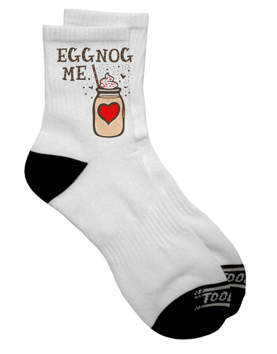 Elevate Your Style with Eggnog Me Dark Adult Socks - TooLoud-Socks-TooLoud-Short-Ladies-4-6-Davson Sales