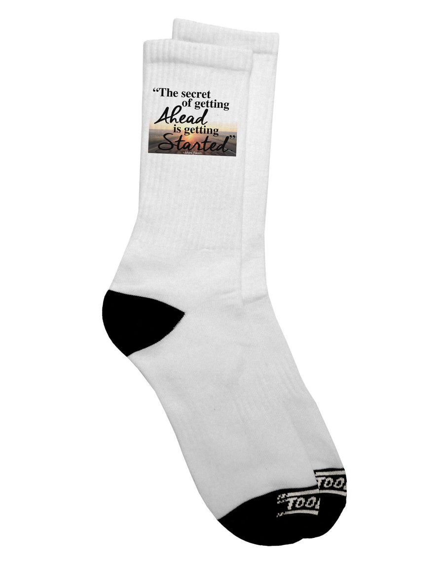 Elevate Your Style with Mark Twain Adult Crew Socks - TooLoud-Socks-TooLoud-White-Ladies-4-6-Davson Sales