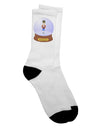 Elevate Your Style with Nutcracker Snow Globe Adult Crew Socks - Red Gold Black - by TooLoud-Socks-TooLoud-White-Ladies-4-6-Davson Sales