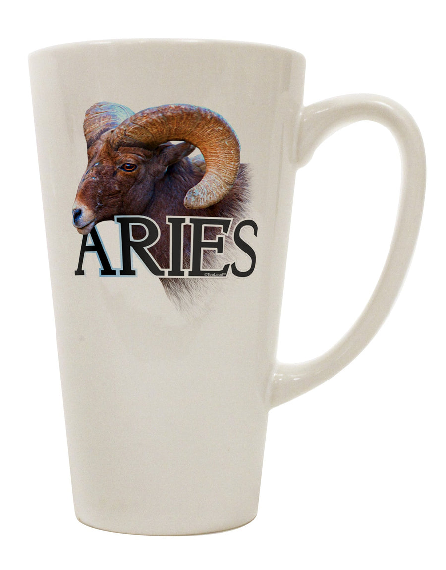 Elevated Aries Design - 16 oz Conical Latte Coffee Mug TooLoud-Conical Latte Mug-TooLoud-White-Davson Sales