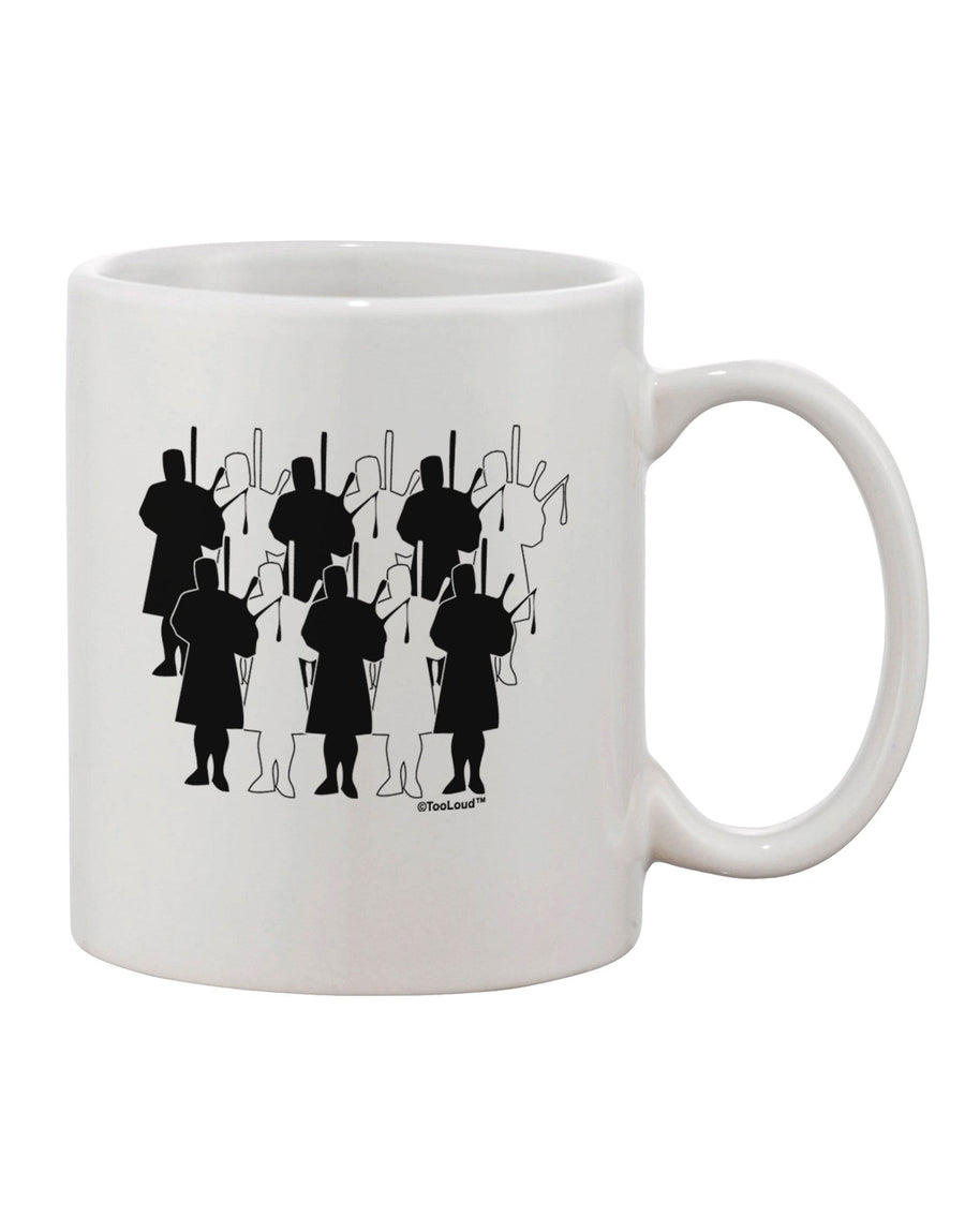 Eleven Pipers Piping - Exquisite 11 oz Coffee Mug TooLoud-11 OZ Coffee Mug-TooLoud-White-Davson Sales