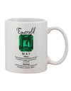 Emerald Birthstone 11 oz Coffee Mug - Expertly Crafted by TooLoud-11 OZ Coffee Mug-TooLoud-White-Davson Sales