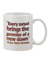 Emerson Sunset Quote - Exquisite 11 oz Coffee Mug - TooLoud-11 OZ Coffee Mug-TooLoud-White-Davson Sales