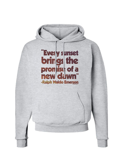 Emerson Sunset Quote Hoodie Sweatshirt-Hoodie-TooLoud-AshGray-Small-Davson Sales