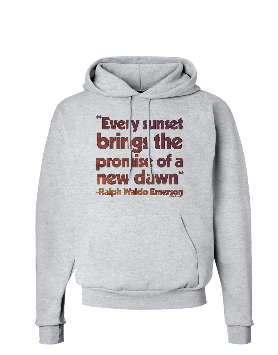 Emerson Sunset Quote Hoodie Sweatshirt-Hoodie-TooLoud-White-Small-Davson Sales