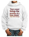 Emerson Sunset Quote Youth Hoodie Pullover Sweatshirt-Youth Hoodie-TooLoud-White-XS-Davson Sales