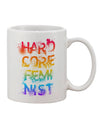 Empowering Feminist - Vibrant Rainbow Printed 11 oz Coffee Mug - TooLoud-11 OZ Coffee Mug-TooLoud-White-Davson Sales