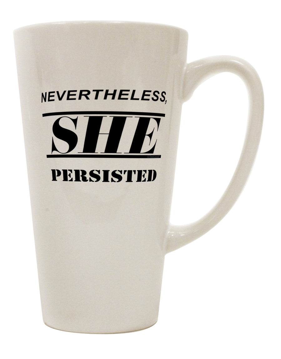 Empowering Women's Rights 16 Ounce Conical Latte Coffee Mug - TooLoud-Conical Latte Mug-TooLoud-White-Davson Sales