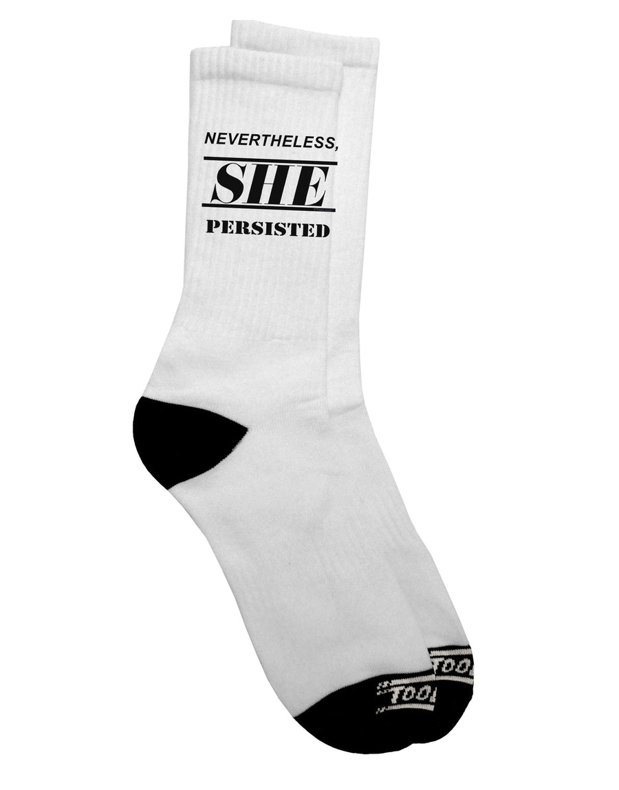 Empowering Women's Rights Adult Crew Socks - Curated by TooLoud-Socks-TooLoud-White-Ladies-4-6-Davson Sales