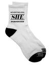 Empowering Women's Rights Adult Short Socks - Presented by TooLoud-Socks-TooLoud-White-Ladies-4-6-Davson Sales