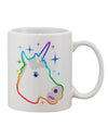 Enchanting Rainbow Sparkle Unicorn 11 oz Coffee Mug - TooLoud-11 OZ Coffee Mug-TooLoud-White-Davson Sales