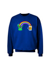 End Of The Rainbow - Beer Adult Dark Sweatshirt-Sweatshirts-TooLoud-Deep-Royal-Blue-Small-Davson Sales