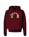 End Of The Rainbow - Beer Dark Hoodie Sweatshirt-Hoodie-TooLoud-Maroon-Small-Davson Sales