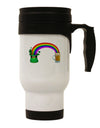 End Of The Rainbow - Beer Stainless Steel 14oz Travel Mug-Travel Mugs-TooLoud-White-Davson Sales