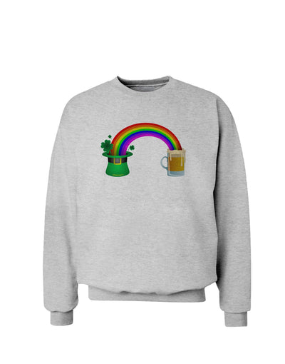 End Of The Rainbow - Beer Sweatshirt-Sweatshirts-TooLoud-AshGray-Small-Davson Sales