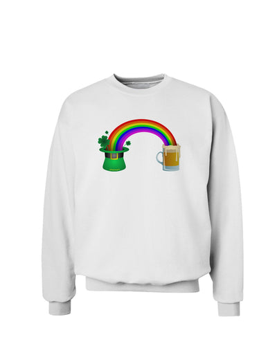 End Of The Rainbow - Beer Sweatshirt-Sweatshirts-TooLoud-White-Small-Davson Sales