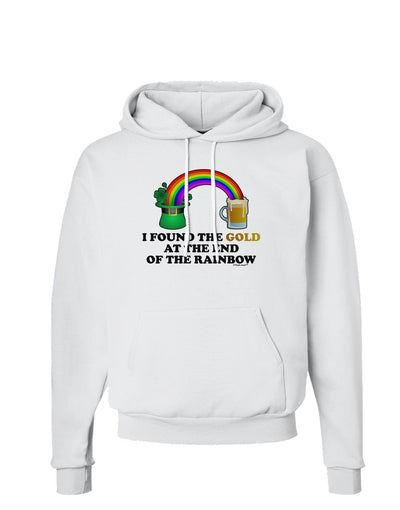 End Of The Rainbow Text Hoodie Sweatshirt-Hoodie-TooLoud-White-Small-Davson Sales