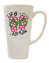 Enhance Your Beverage Experience with the Vibrant Pink and Green 16 Ounce Conical Latte Coffee Mug - TooLoud-Conical Latte Mug-TooLoud-White-Davson Sales