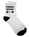 Enhance Your Fitness Regimen with the Stronger Everyday Gym Workout Adult Short Socks - - TooLoud-Socks-TooLoud-White-Ladies-4-6-Davson Sales