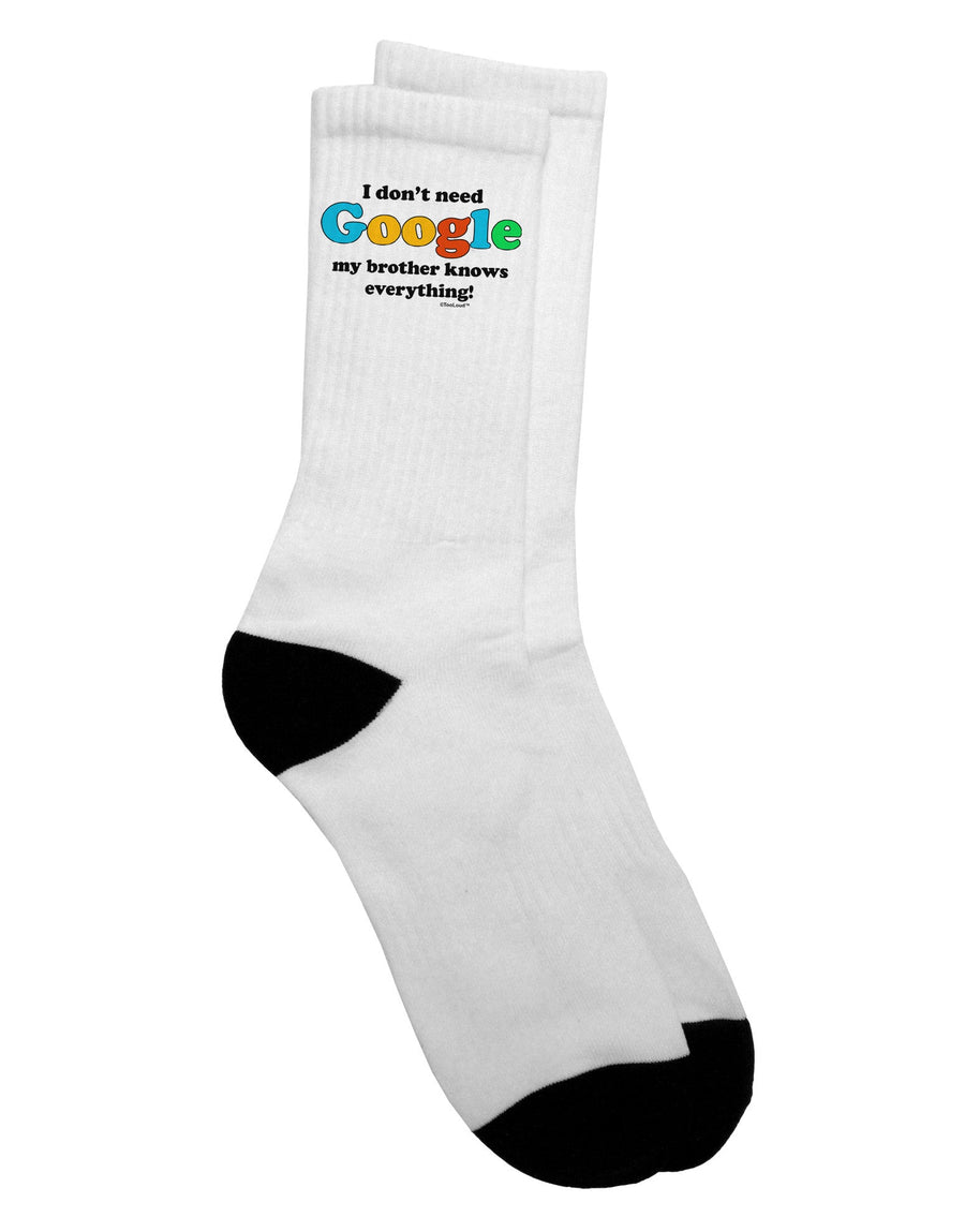 Enhance Your Wardrobe with the Brother Adult Crew Socks - TooLoud-Socks-TooLoud-White-Ladies-4-6-Davson Sales