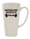 Enhancing Strength 16 Ounce Conical Latte Coffee Mug - TooLoud-Conical Latte Mug-TooLoud-White-Davson Sales