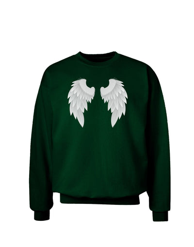 Epic Angel Wings Design Adult Dark Sweatshirt-Sweatshirts-TooLoud-Deep-Forest-Green-Small-Davson Sales