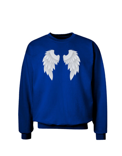 Epic Angel Wings Design Adult Dark Sweatshirt-Sweatshirts-TooLoud-Deep-Royal-Blue-Small-Davson Sales