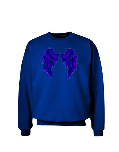 Epic Dark Angel Wings Design Adult Dark Sweatshirt-Sweatshirts-TooLoud-Deep-Royal-Blue-Small-Davson Sales