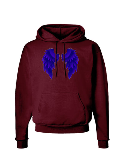 Epic Dark Angel Wings Design Dark Hoodie Sweatshirt-Hoodie-TooLoud-Maroon-Small-Davson Sales