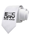 Epic Pi Day Text Design Printed White Necktie by TooLoud