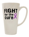 Epilepsy Awareness - Elegant Purple Ribbon 16 oz Conical Latte Coffee Mug - TooLoud-Conical Latte Mug-TooLoud-White-Davson Sales