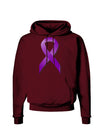 Epilepsy Awareness Ribbon - Purple Dark Hoodie Sweatshirt-Hoodie-TooLoud-Maroon-Small-Davson Sales