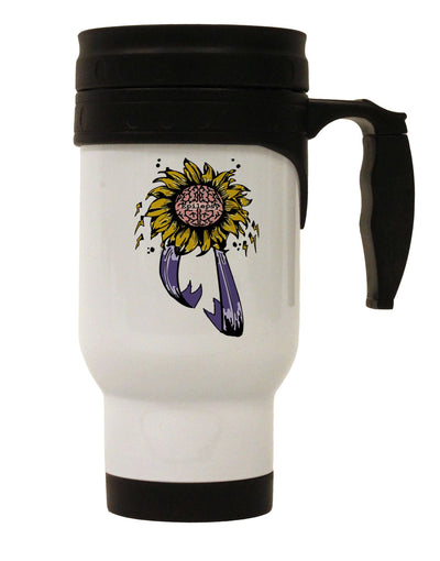 Epilepsy Awareness Stainless Steel 14 OZ Travel Mug - Expertly Crafted for Drinkware Enthusiasts-Travel Mugs-TooLoud-Davson Sales