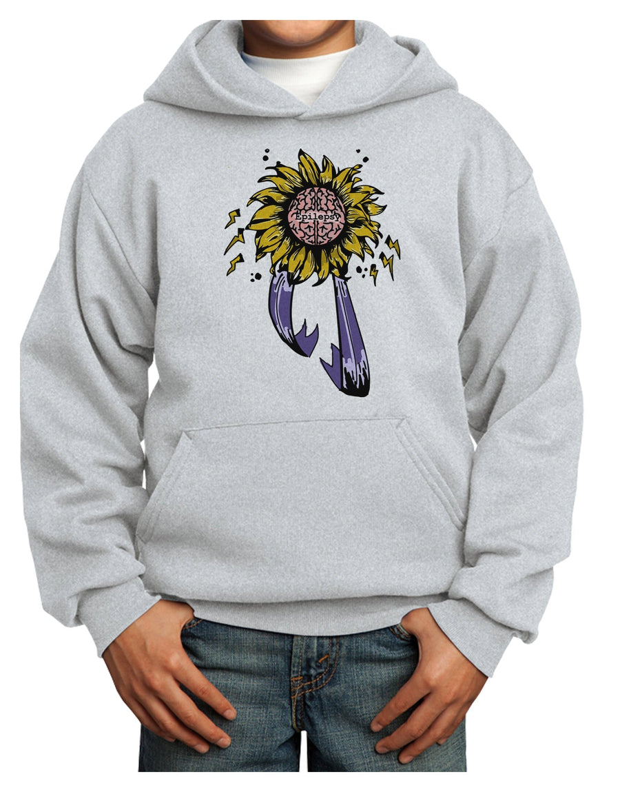 Epilepsy Awareness Youth Hoodie Pullover Sweatshirt-Youth Hoodie-TooLoud-White-XS-Davson Sales