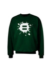 Equal Paint Splatter Adult Dark Sweatshirt by TooLoud-Sweatshirts-TooLoud-Deep-Forest-Green-Small-Davson Sales