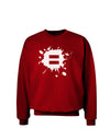 Equal Paint Splatter Adult Dark Sweatshirt by TooLoud-Sweatshirts-TooLoud-Deep-Red-Small-Davson Sales