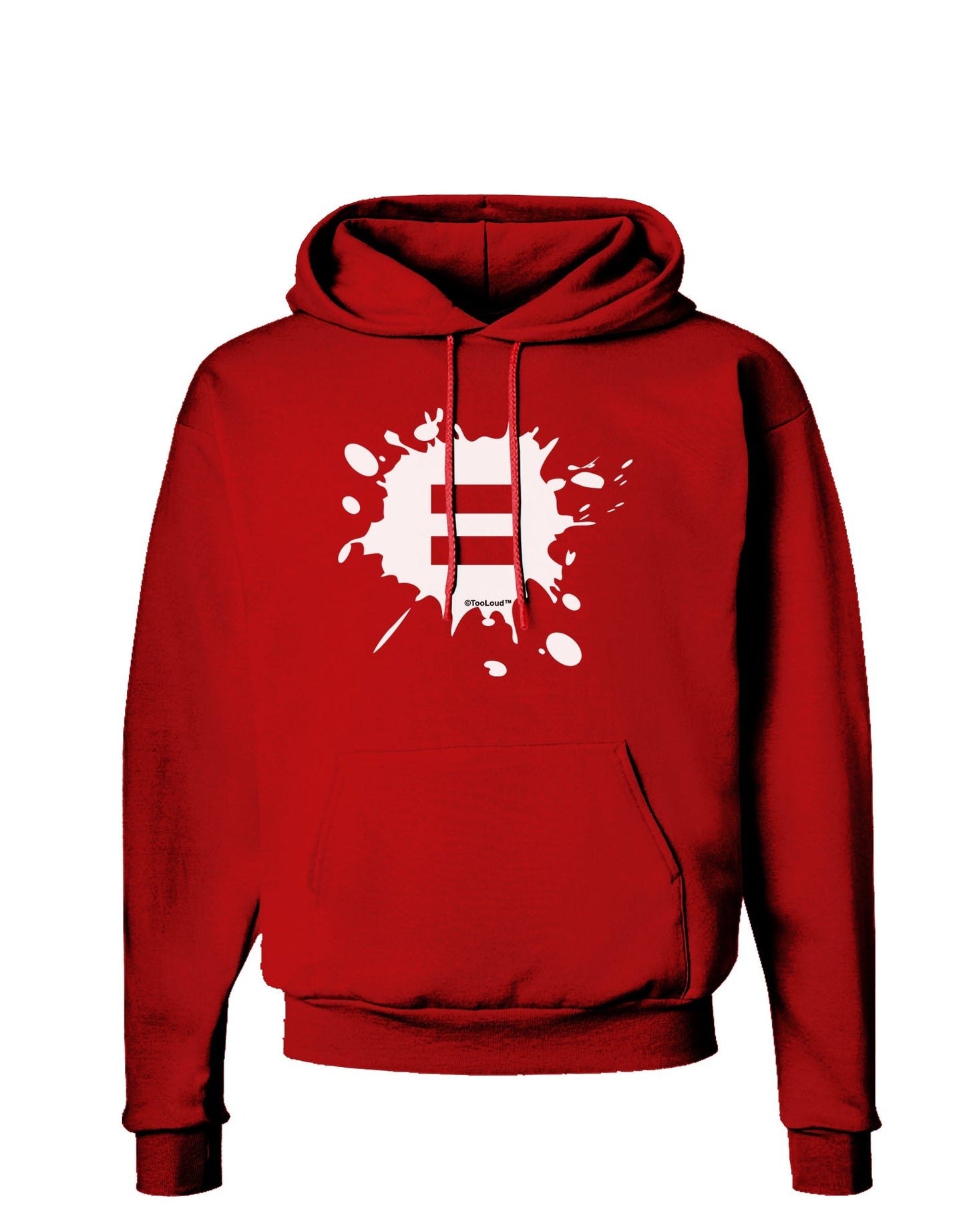 Equal Paint Splatter Dark Hoodie Sweatshirt by TooLoud-Hoodie-TooLoud-Red-Small-Davson Sales